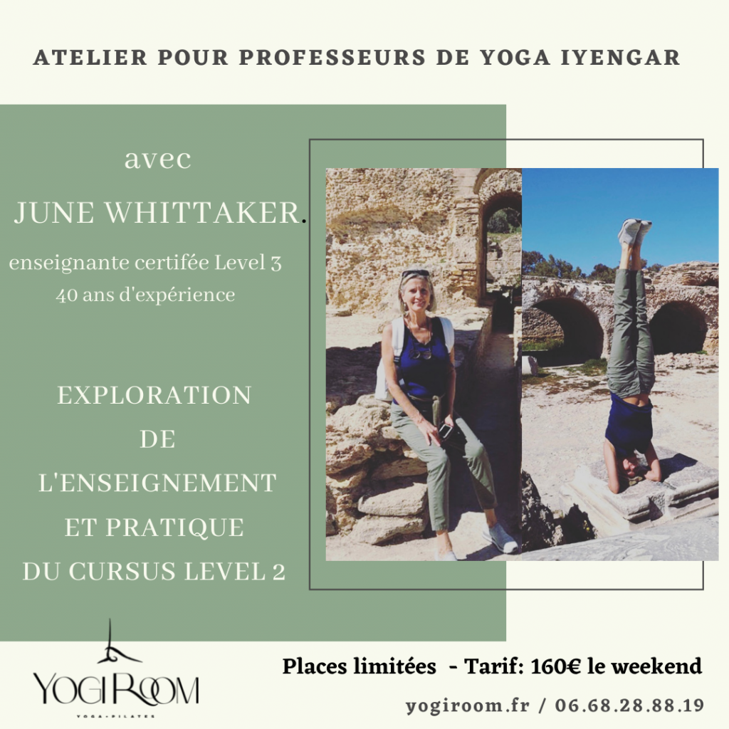 Ateliers Yoga Iyengar Level 2 June Whittaker à Perpignan